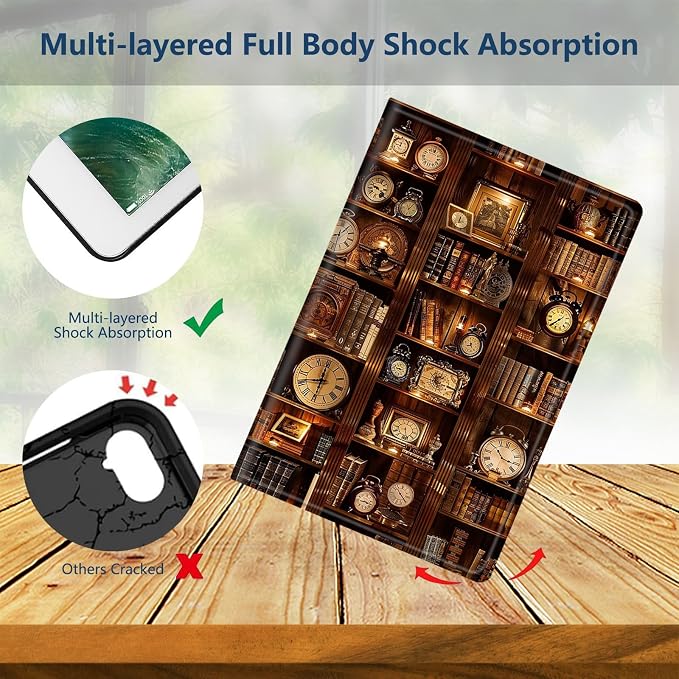 Slim Case for Samsung Galaxy Tab S11 5G 11 Inch (2025) PU Leather Tablet Cases Flip Folio Multi-Angle Viewing Stand Protective Smart Shell Cover with Auto Wake/Sleep A Crow Skull