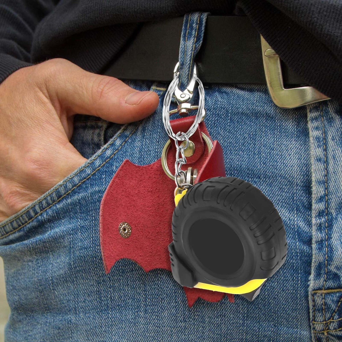 3Ft Mini Tape Measure 3 Pcs Small Measuring Tape Retractable Pocket Measurement Tapes Metric/Inch Keychain Tapes Measure Easy Read