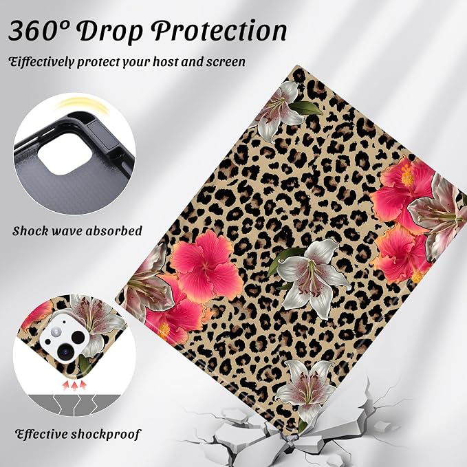Cute Maple Bear Case for 10.2 iPad 2019/2020/2021(7th/8th/9th Gen) with Pencil Holder Auto Wake/Sleep Leather Soft TPU Back Cover for Women Girls