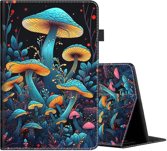 Case Fits Amazon Kindle Fire HD 8 &amp 8 Plus Tablet (12th Generation/10th Generation 2022/2020 Release) 8 Multi-Angle Smart Stand Cover Auto Sleep/Wake Space Corgi Dog