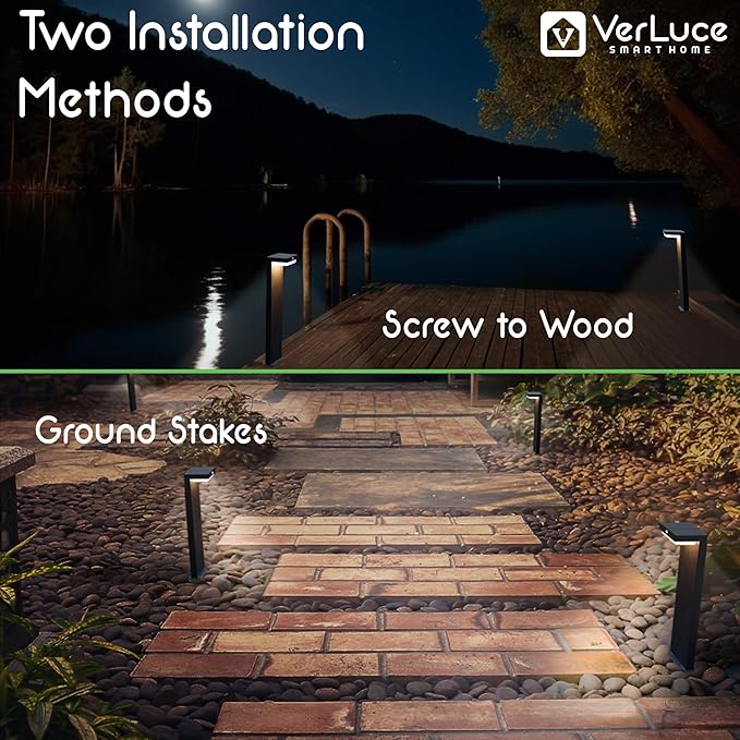 Solar Pathway Lights - Walkway Solar Lights for Outside - PIR Sensor & Two Lighting Modes - Rechargeable Battery Lasts Up to 55 Hours - 3000K - IP44 Weather Resistant - 4 Pack