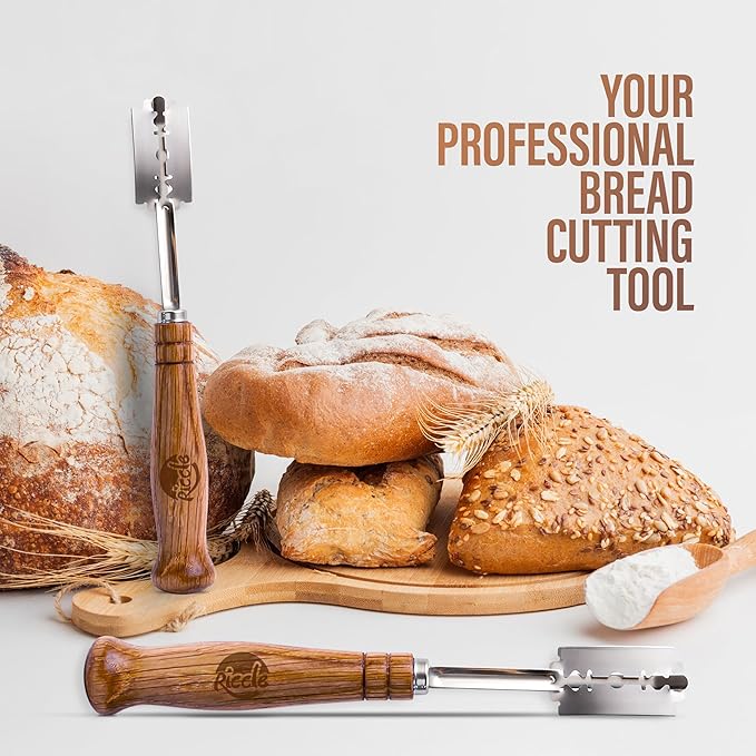 RICCLE UFO Bread Lame, Sourdough Scoring Tool, 15 Blades with Storage Cover