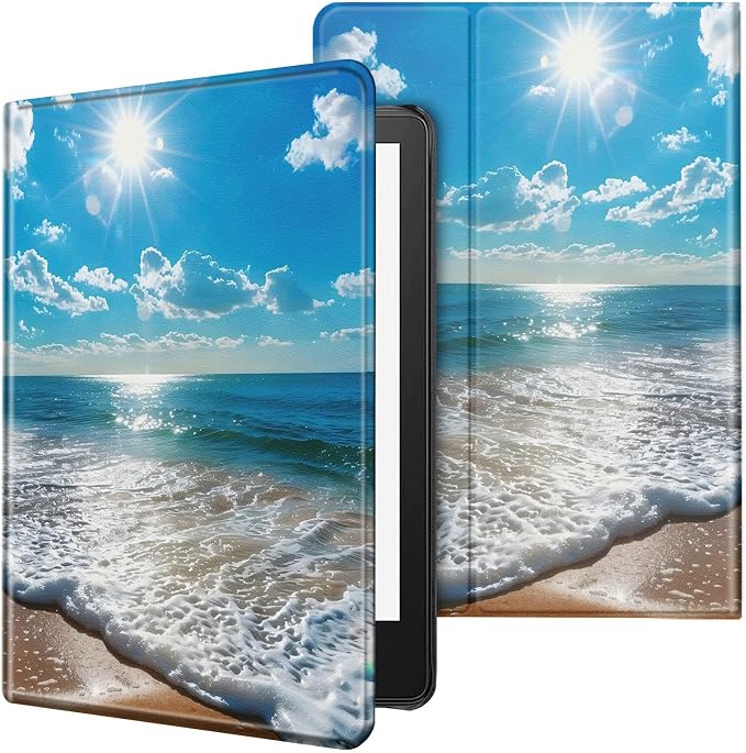 Case for All-New Kindle Paperwhite 12th Generation 7 inch 2024 &amp Kindle Colorsoft Signature Edition 2024 Lightweight Protective PU Leather Smart Stand Cover with Auto Wake Sleep - a Beautiful Gala