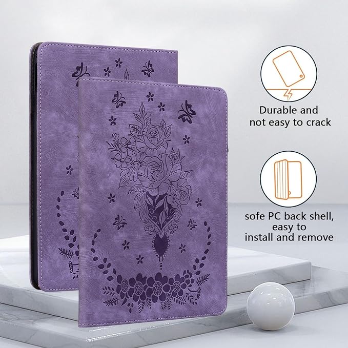 Case for iPad (A16) 11th Generation 11 Inch 2025 iPad 10th Generation 10.9 inch 2022 Auto Wake/Sleep Multi-Angle Flip PU Leather Cover with Pencil Holder Blue