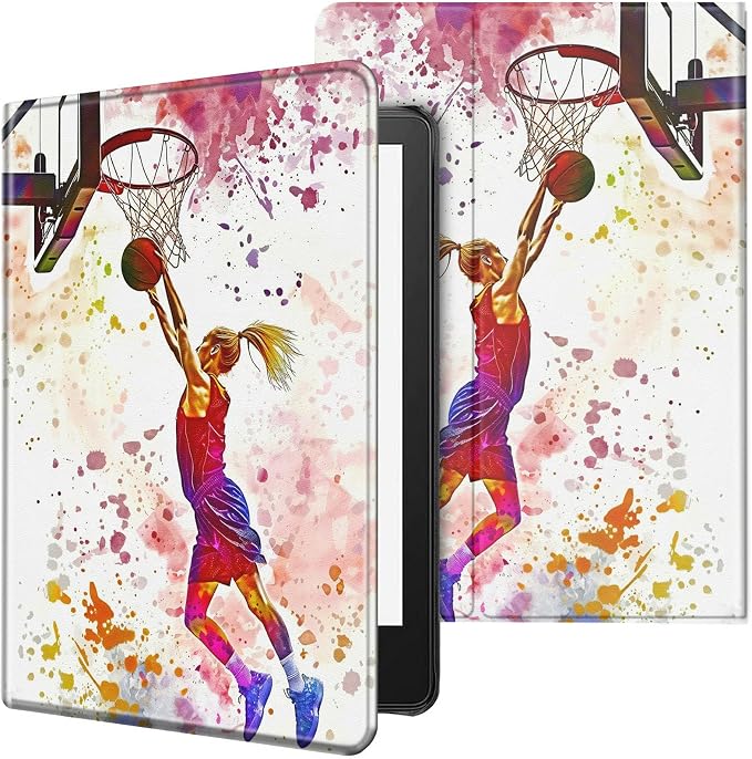 Case for All-New Kindle Paperwhite 12th Generation 7 inch 2024 &amp Kindle Colorsoft Signature Edition 2024 Lightweight Protective PU Leather Smart Stand Cover with Auto Wake Sleep - a Beautiful Gala