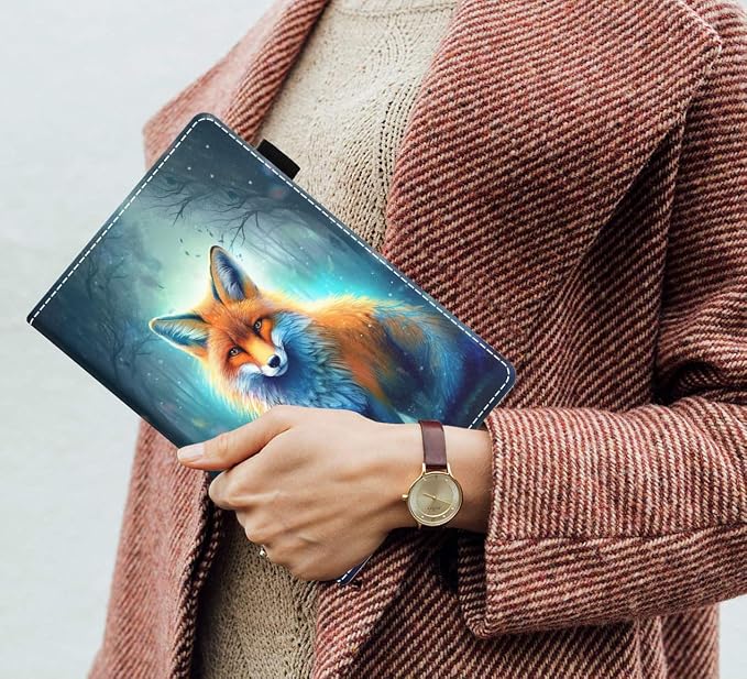 Case for Amazon Fire HD 10 Tablet (9th/7th Generation 2019/2017 Release) Slim PU Leather Cover with Card Slot &amp Auto Wake/Sleep for Fire 10.1 Tablet African American Girl