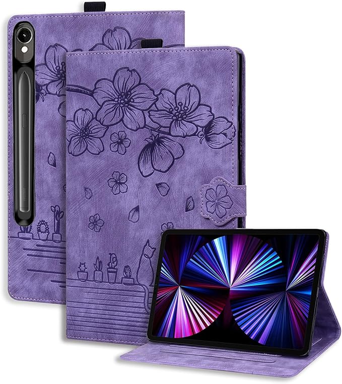 Case for Honor MagicPad 3 Pro 12.3 12.3 2026Multi-Angle Viewing PU Leather Folio Stand Cover with Pencil HolderShockproof Protective Case for Honor MagicPad 3 Pro 12.3 2026Rose Red