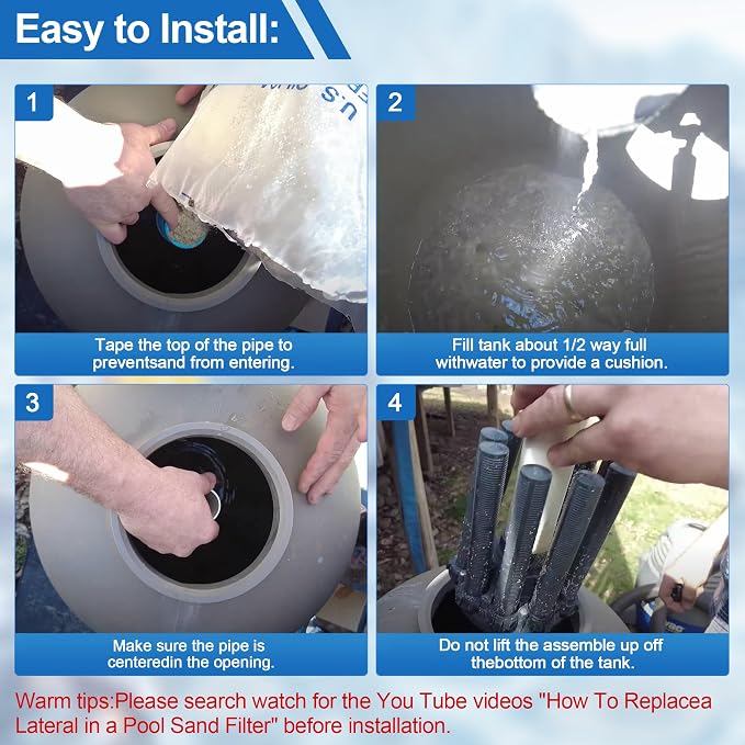SX180DA Lateral Assembly for Hayward S180T Sand Filter, Pool Sand Filter Parts