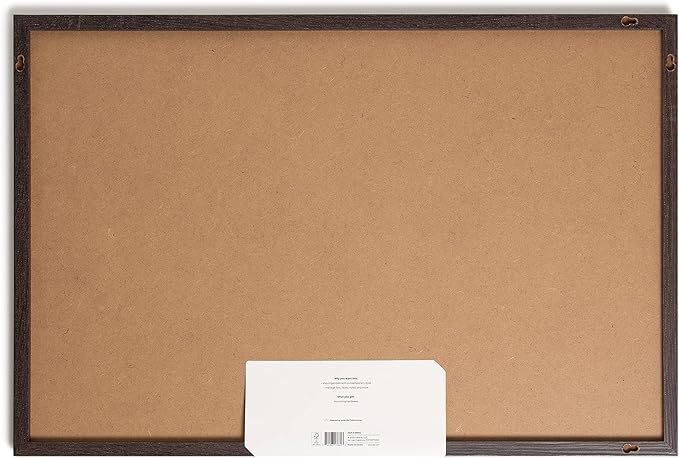 U Brands Magnetic Dry Erase Board White Board, 20" x 30" Inches, Black Wood Frame (3880U00-01)