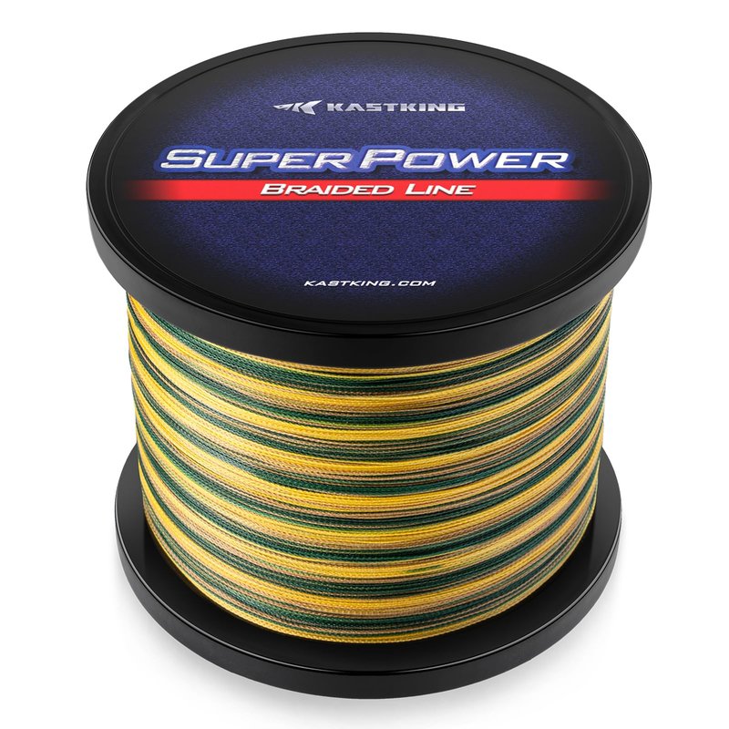 KastKing Superpower Braided Fishing Line, Camo, 25LB, 1097 Yds