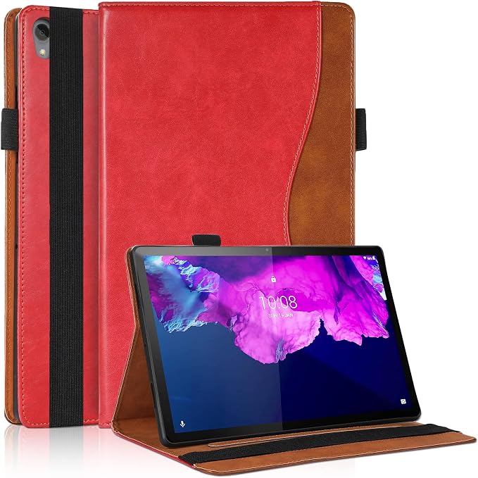 Case for Lenovo Tab M10 Plus (2020 2nd Gen) TB-X606F / TB-X606X 10.3 Multi-Angle Cover Built in Pocket PU Leather Stand Case with Multi-Angle Stand Card Holder for Lenovo M10 Plus 10.3 inch