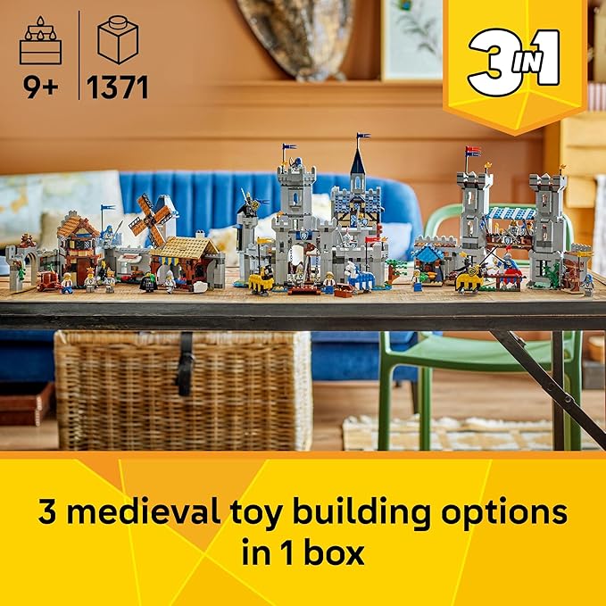 Lego Creator 31168 Medieval Knight Castle Toy Birthday Present Blocks Boys Girls Children 9 10 11 Years Old Elementary School Interior Stylish Figure Goods