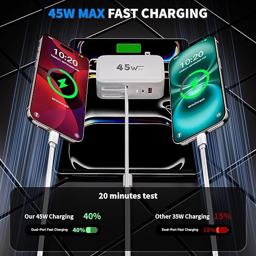 4-in-1 Retractable Wall Charger
