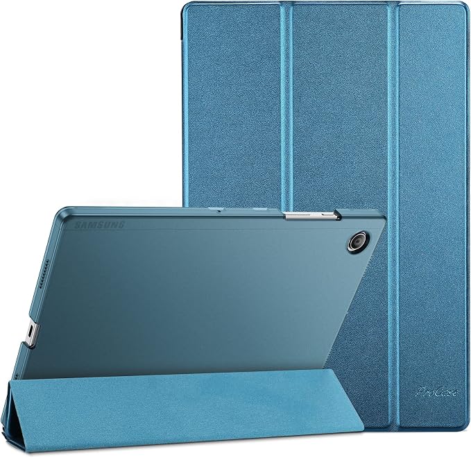 ProCase Smart Case for Galaxy Tab A8 10.5 Slim Stand Hard Back Shell Protective Smart Cover Case for Galaxy Tab A8 10.5 Inch 2022 SM-X200 X205 X207 -Black