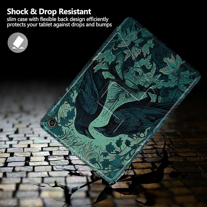 Astronaut Mushrooms Pattern Case for iPad 10.2 iPad 9th Generation 2021/ iPad 8th Generation 2020/ iPad 7th Generation 2019360 Degree Rotating Stand Protective Cover with Auto Sleep/Wake