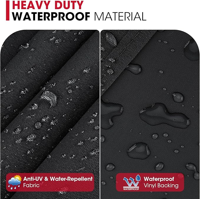 Unicook 52 Inch Grill Cover for Weber Spirit 200 and 300 Series, Gas BBQ Cover for Outdoor Grill, Heavy Duty Waterproof Fade Resistant, Compared to Weber 7106