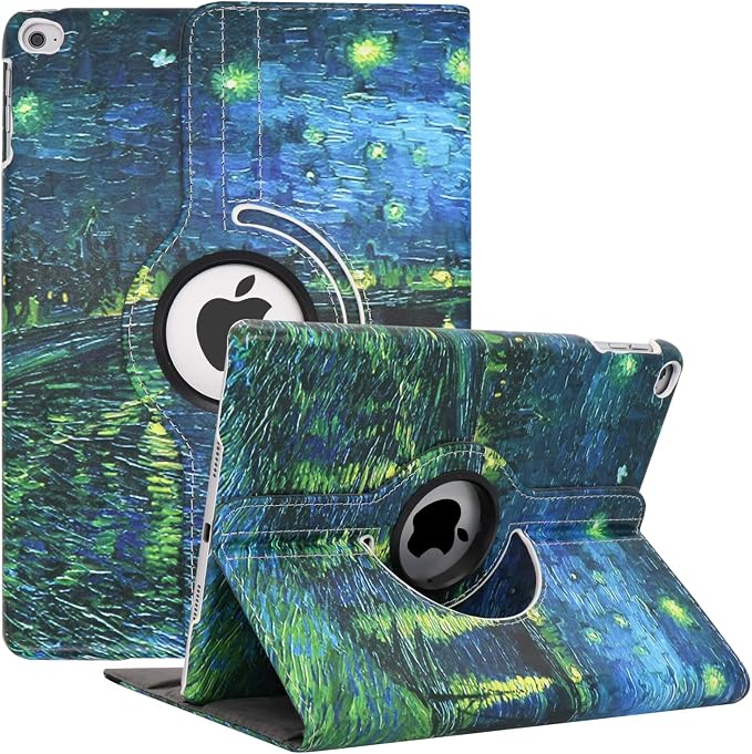 for iPad mini 1/2/3 Case Cover 7.9” – 360° Rotating Stand with Auto Sleep/Wake