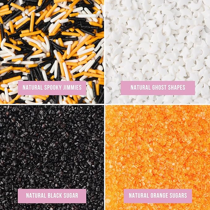 Sweets Indeed Dye Free Sprinkles, Edible Sprinkle Mix, Perfect for Cake Decorations, Baking, Ice Cream, Cookies, Cupcake Topper For Birthday (Toil)