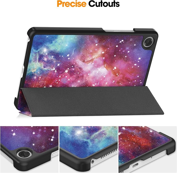 Smart Case for Lenovo Tab One / K9 8.7 Inch 2025 TB305XU/TB305FU Lightweight Trifold Stand Cover Auto Wake Sleep Blackish Green