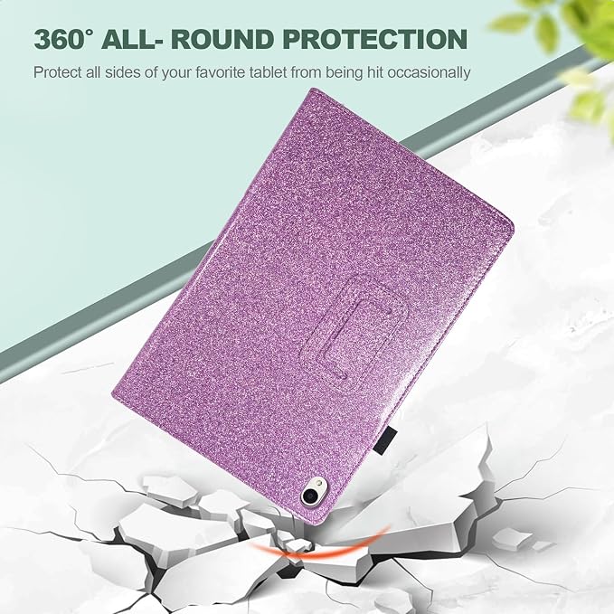 Case for Onn. 10.1 Inch Tablet Gen 4 Model:100135925 2024 Release - Folio PU Leather Stand Cover with Pencil Holder Black