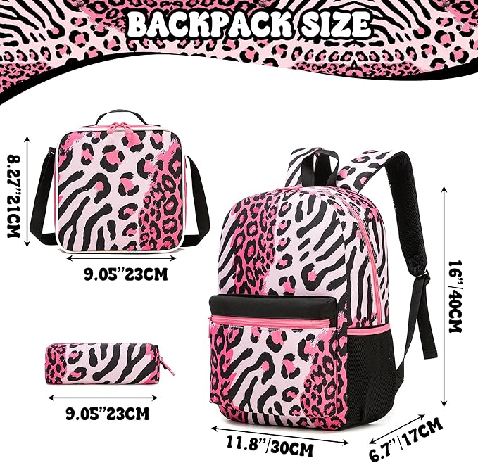 Backpack for Girls Backpack with Lunch Box School Backpacks for Girls with Pencil Case Back to School Supplies