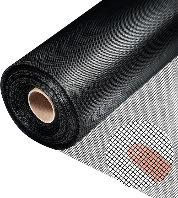 304 Stainless Steel Mesh, 24in x 10ft, 22 Mesh, Sturdy Metal Screen Roll