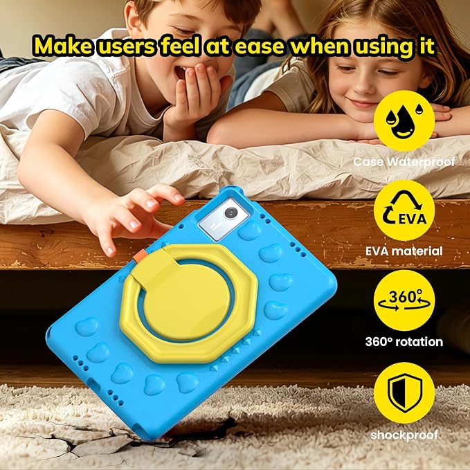 Kids Case for Lenovo IdeaTab11 2025/K11 Gen 2TB-336ZU/FU | Made of non-toxic odorless EVA materialStrong drop resistance，360 degree rotating support，Suitable for children's learning