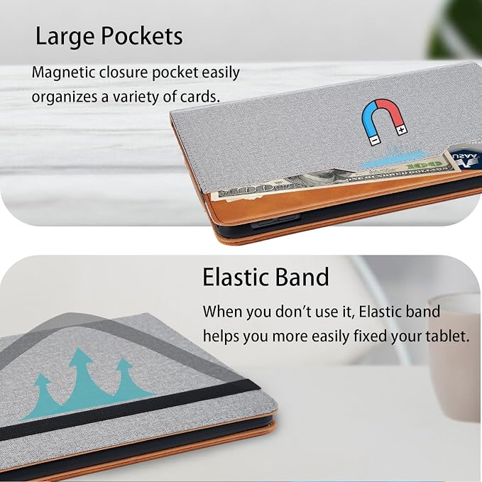 Case for iPad 5th / 6th Generation (2018/2017) iPad 9.7 Inch iPad Air 2 / iPad Air Multi-Angle Viewing Stand with Hand Strap Auto Wake SleepBlack