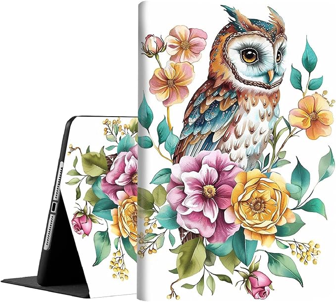 Case for iPad (A16) 11th Generation 11 Inch (2025) iPad 10th Generation 10.9 Inch (2022)，Slim Fit Foldable Standing Cover Case with Auto Sleep/Wake ，Red Moon Japanese Landscape
