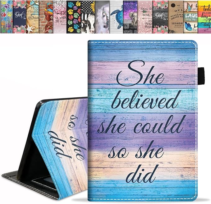 Case for Kindle Fire HD 10 Tablet 10.1 (9th/7th Generation 2019/2017 Release) - Slim PU Leather Stand Flip Cover with Card Slot &amp Pencil Holder Basketball Surface
