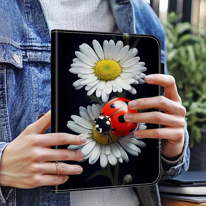 Case for Kindle Paperwhite 12th Gen 2024 (7) &amp Kindle Colorsoft Signature Edition (7)Wallet PU Leather Folio Cover Multi-Angle Stand with Auto Wake/SleepAesthetic Snake Floral