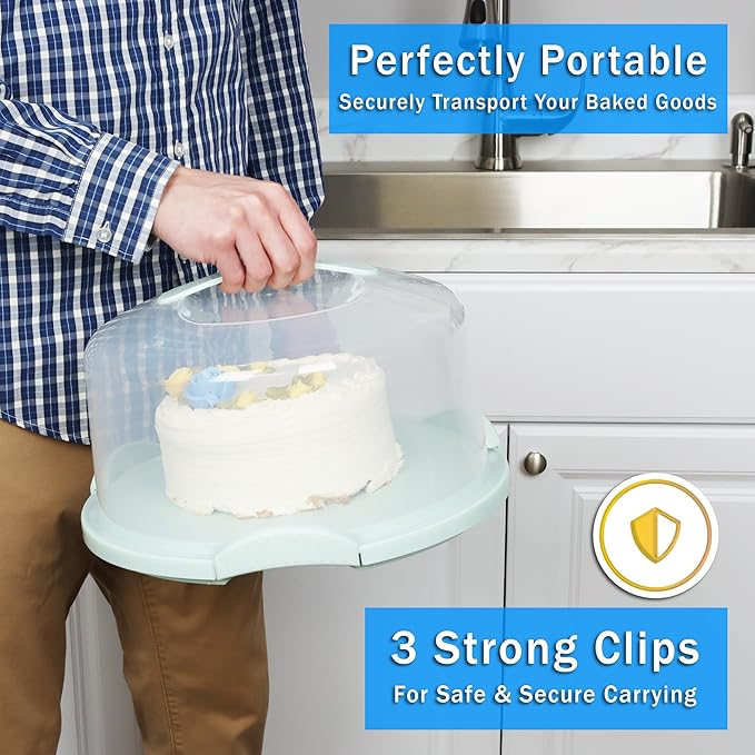 JOEY'Z EXTRA LARGE Cake Carrier - Holds up to 12 Inch 3-Layer Cake