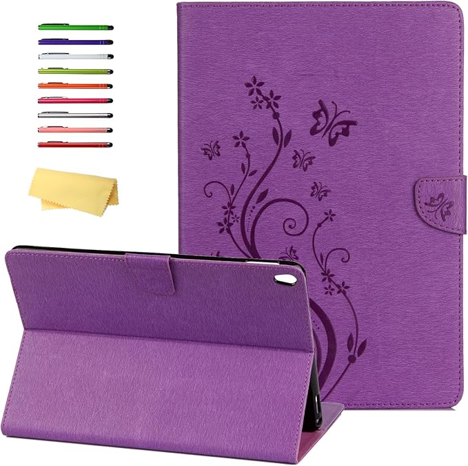 for iPad Air 3 10.5 inch Case 2019 (3rd Generation) &amp iPad Pro 10.5 2017 Cover with Stand/Pencil Holder/Pockets [Auto Sleep/Wake] Magnetic Smart PU Leather Cover Pink Mermaid Tail Scale