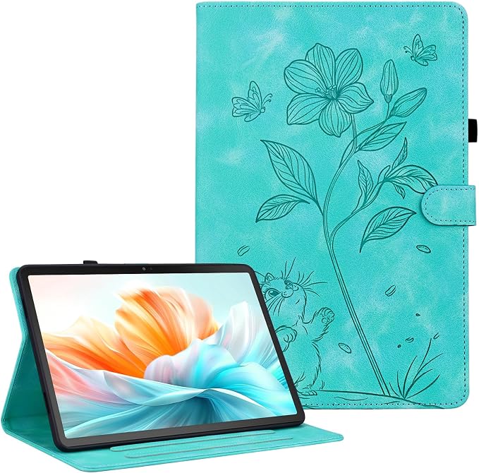 Case for iPad (A16) 11th Generation 11 Inch 2025 iPad 10th Generation 10.9 inch 2022 Auto Wake/Sleep Multi-Angle Flip PU Leather Cover with Pencil Holder Blue