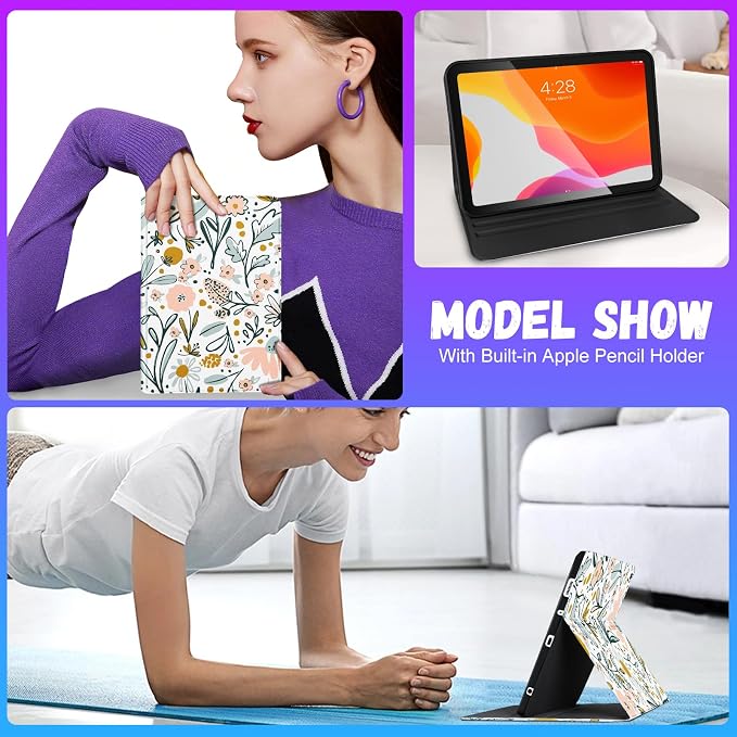Uppuppy for iPad Air 3rd Generation Case for Apple iPad Pro 10.5 Inch Case Cute Kids Girls Women Girly Kawaii Teens Strawberry Pretty Unique Design Cover for iPad Air 3 Gen 2019 Pro 10.5 Cases