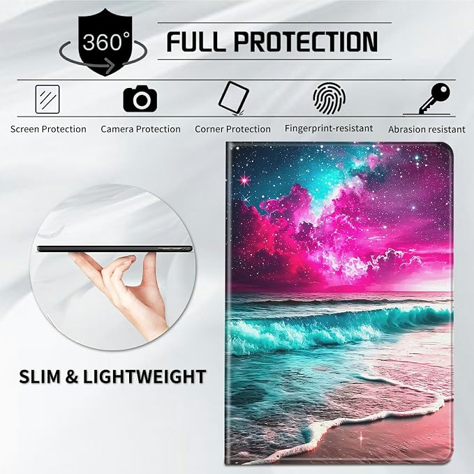 Case for All-New Kindle Paperwhite 12th Generation 7 inch 2024 &amp Kindle Colorsoft Signature Edition 2024 Lightweight Protective PU Leather Smart Stand Cover with Auto Wake Sleep - a Beautiful Gala