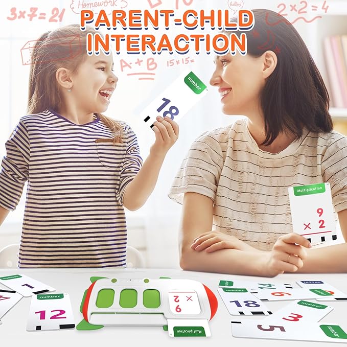 ABC Learning Toys for Kids Ages 3-5, Talking Flash Cards for CVC Word & Math Games for Kids 5-7 Preschool Kindergarten Gifts for Boys & Girls Autism Sensory Speech Therapy Toys