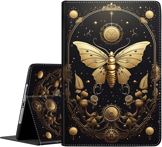 Case for iPad 9th/8th/7th Generation iPad 10.2 Case (2021/2020/2019) Slim Folding Stand Cover with Auto Wake/Sleep for iPad 10.2 inch Abstract Fantasy Colorful Butterfly