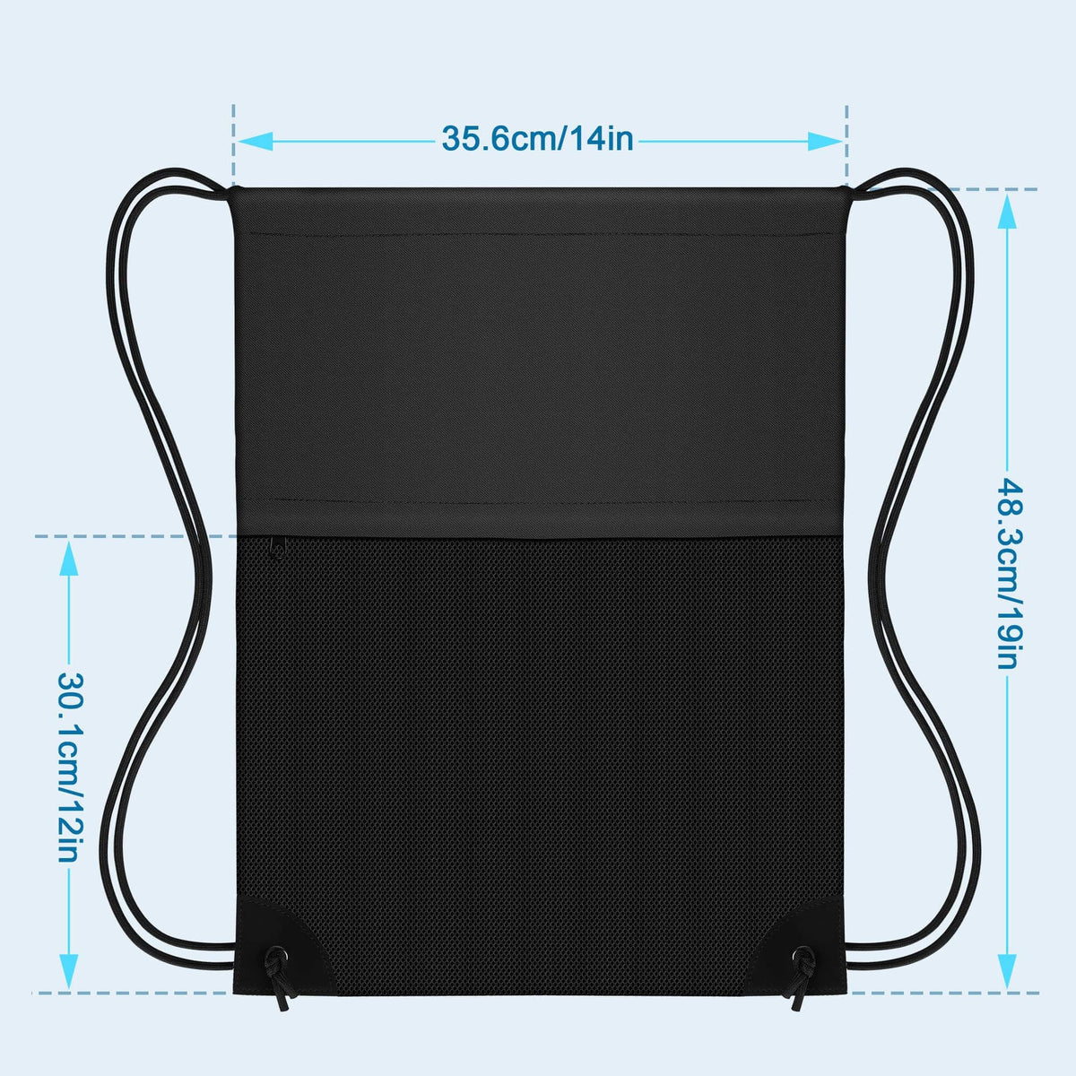 TILYMOL Drawstring Backpack for Sports - Small Gym Bag for Men & Women