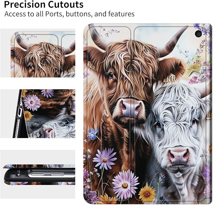 for 6 Kindle 11th Generation 2024/2022 Release Case (Model No: C2V2L3) E-Reader Multi-Angle Viewing Shockproof Smart Protective Case with Auto Wake/Sleep Baseball