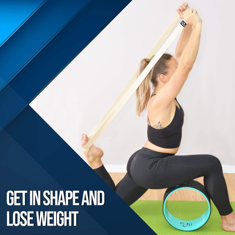 Yoga Wheel 3 Pack - Lose Weight, Get in Shape and Get Fit. Three pack Yoga Wheel Set. Home Exercise and Workout. Improve Posture