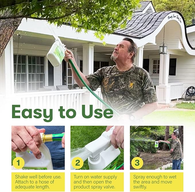 BugMD Mosquito Amigo Ant Killer & Bug Spray - Outdoor Roach, Cockroach, and Spider Killer, Fly and Insect Defense, Natural Plant-Based Formula, Safe with Essential Oils