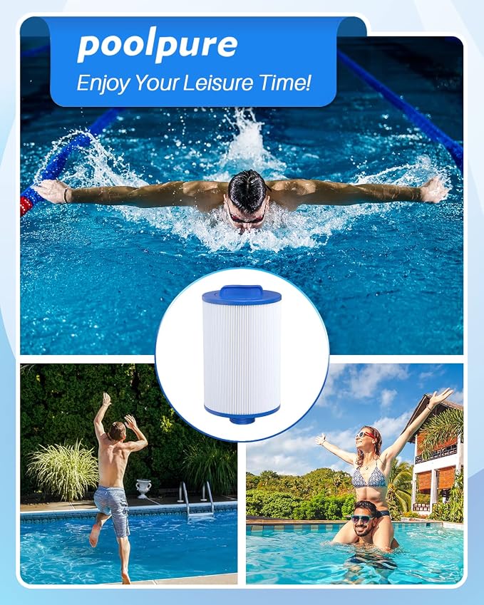POOLPURE Replacement Filter for PMAX50P4, Unicel 5CH-35, Filbur FC-0300