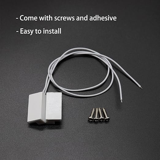 VictorsHome Magnetic Reed Switch NO Surface Mount Wired Door Window Contact Sensor with Adhesive Paper for Home Security and Burglar Alarm Systems MC-38 5pcs