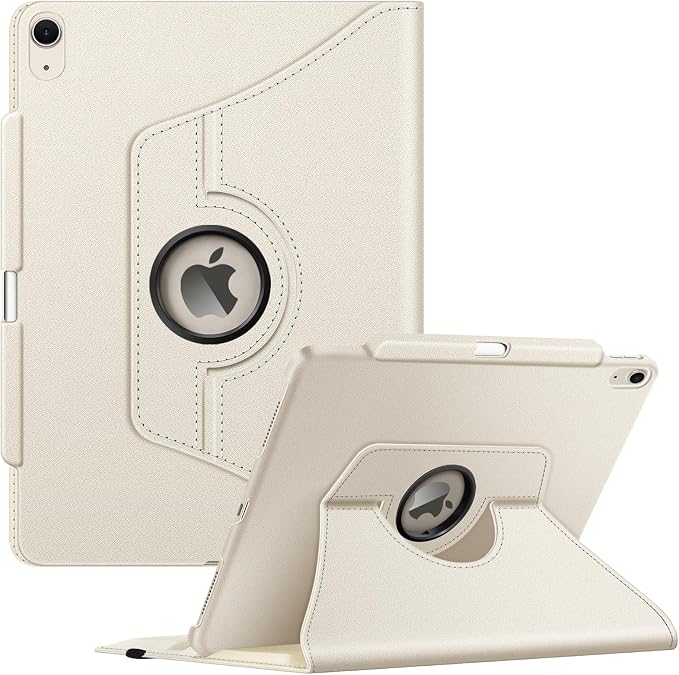 Fintie Rotating Case for iPad Air 13-inch M4/M3/M2 (2026/2025/2024) | 360° Swivel Stand Landscape &amp Portrait Viewing Shockproof Protective Cover Pencil Holder Auto Sleep/Wake Black