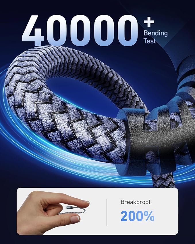 iPhone Charger Cable 6FT USB to Lightning Cable 3Pack Braided USB iPhone Charger Fast Charging Cable iPhone Cord Compatible with iPhone 14/13/12/11/Pro/Max/Mini/X/Plus/8/7/6/5S/SE/Plus/iPad and More