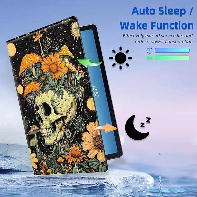 for Amazon Fire Max 11 2023 Release Table Case 11'' Rotating Auto Wake Sleep Leather Table Case for Amazon Fire Max 11 2023 Release Stand Bird Flowers Design for Woman Man