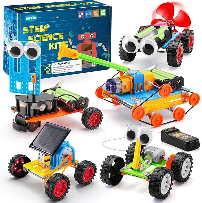 STEM Kits for Kids Age 8-10, STEM Toys Crafts for Boys Ages 8-12 8-13, Science Robot Building Kit 6-8 9-12, Engineering Experiments Projects for 8 9 10 12-14 Year Old Boys Girls Birthday Gift