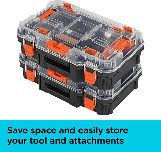 BLACK+DECKER MATRIX 20V MAX Power Tool Combo Kit, Cordless Power Tool Set with Battery and Charger Included, 10 Piece (BDCDMT1210KITC1