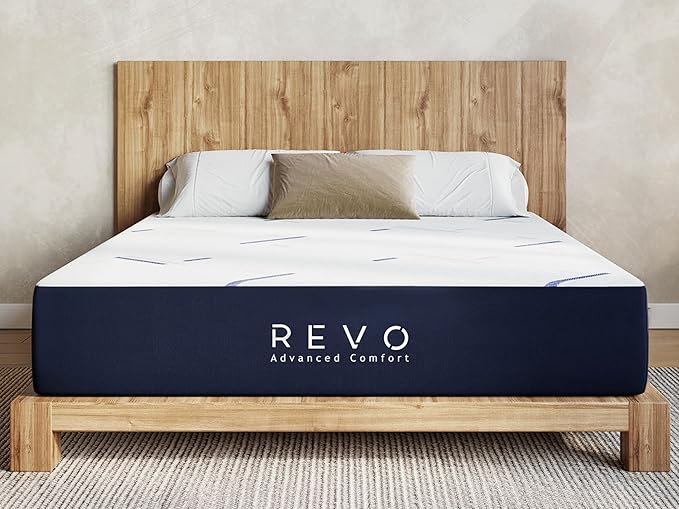 REVO Sleep Gel Memory Foam Mattress, 12-Inch Twin – Cooling Gel Foam Bed with Pressure Relief, Contouring Support & Breathable Comfort – Ideal for Kids or Guest Rooms